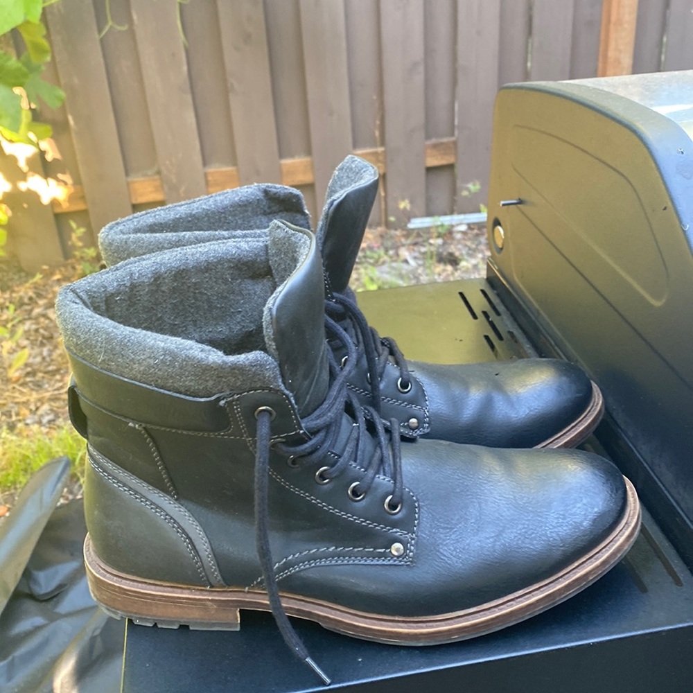 jfj.ferrar mens dress boots black size 10